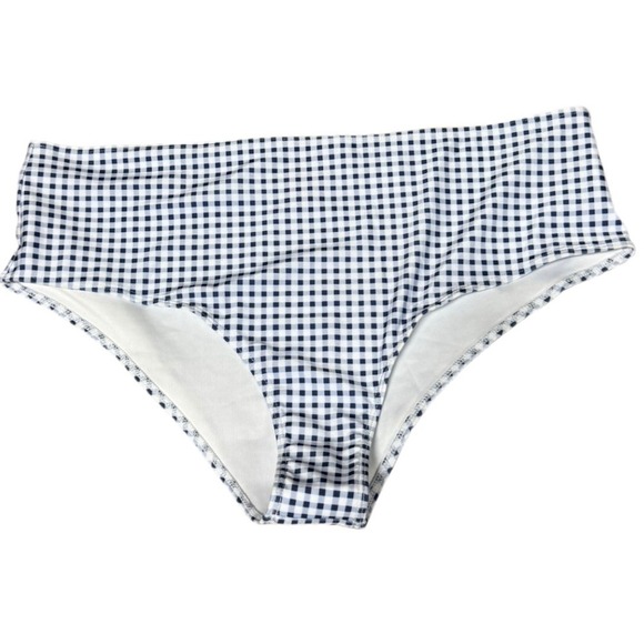 Simply Southern Gingham Plaid Blue Bathing Suit Bottoms NWOT Size XXL Swim - Picture 1 of 6